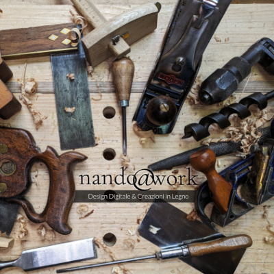 nando@work header image - woodworking tools on a workbench